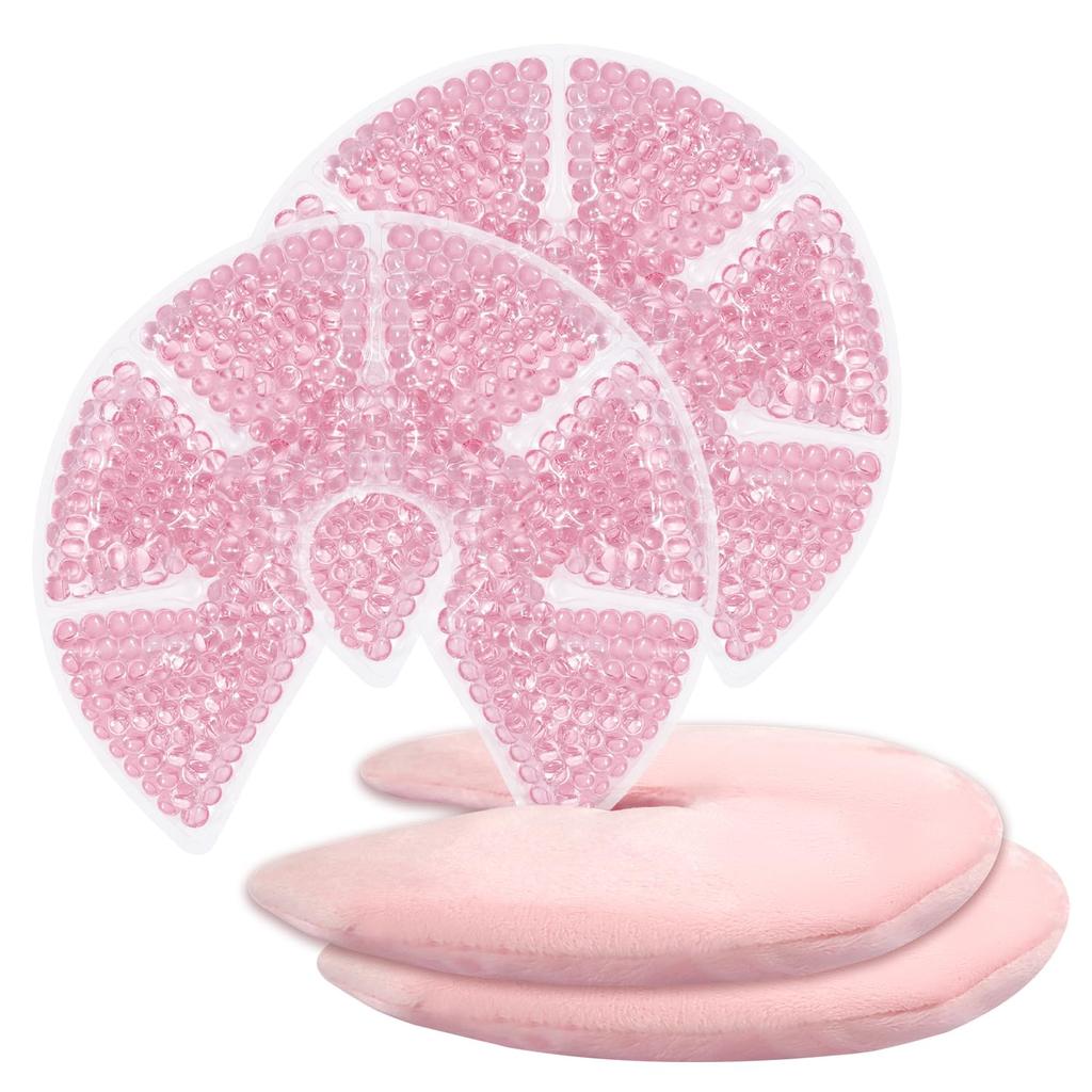 Breast Therapy Pad Hot Cold Breast Gel Bead Ice Packs Breast Cooling/Heat Pads Relief for Breastfeeding, Nursing Pain, Mastitis