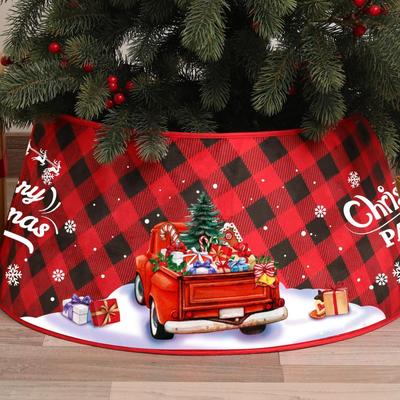 Christmas Tree Collar Rustic Decor Artificial Christmas Tree Collar For Home Apartment Living Room Study Family Gathering Themed