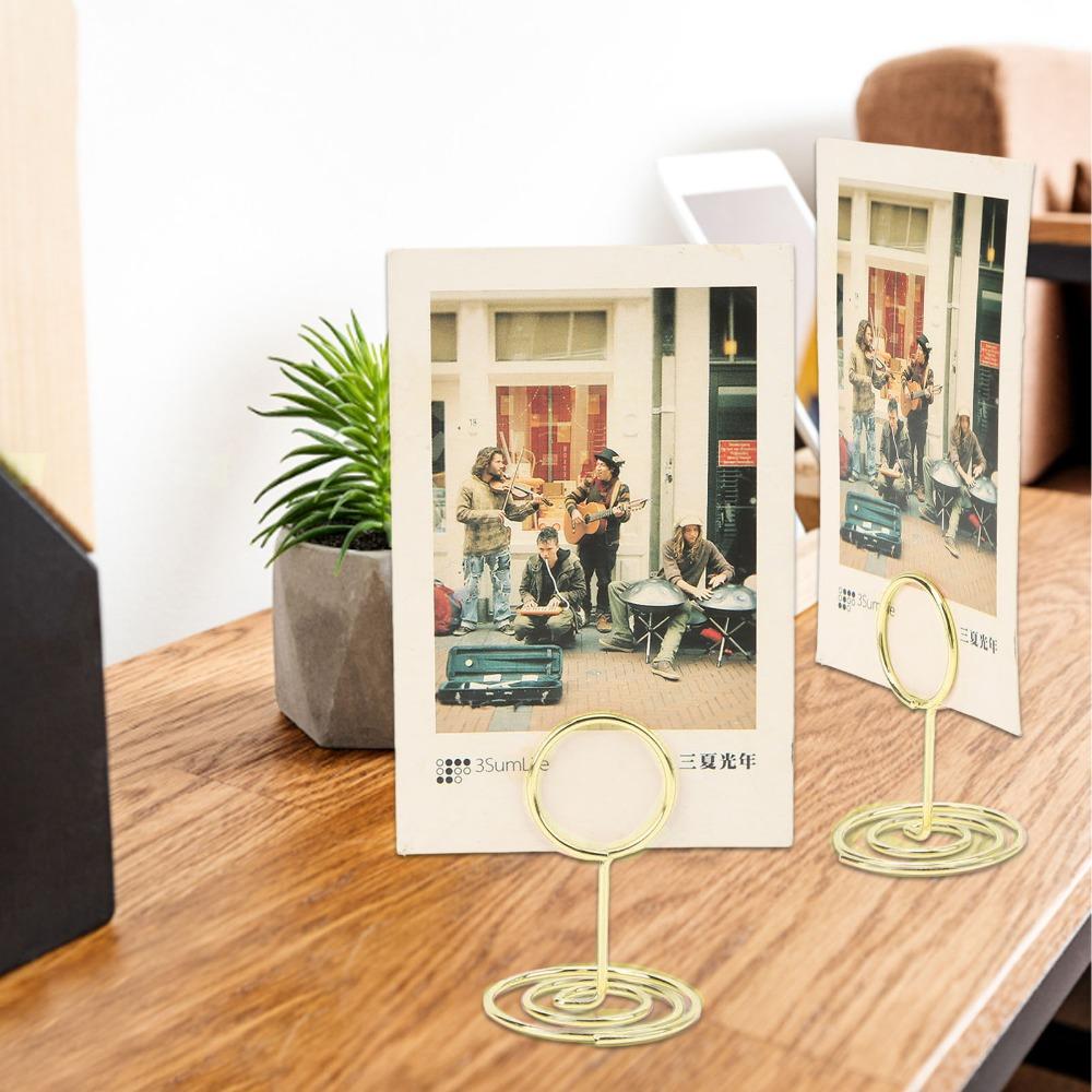 20Pc Stable Table Number Stands Round Shaped Table Number Holder Wedding Centerpieces