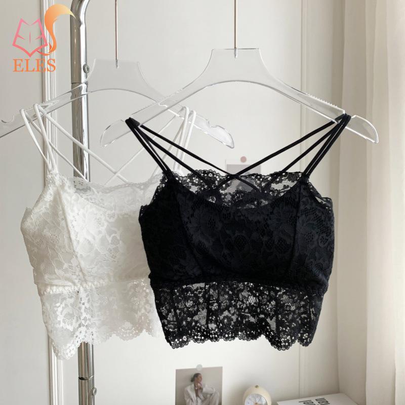 Thin Lace Beautiful Back Tube Top Underwear Bra Anti-exposure No Steel Ring Gathered Underwear Girl Chest Wrap Bra Top