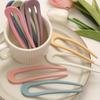 Fashion Candy Color Hair Sticks for Women Shell Hair Clip Pins 1pcs Minimalist U Shape Girls Hairpins Hair Bun Maker Headwear