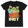 ** Teenage Mutant Ninja Turtles Ninja Pizza Diät (Übergröße Option) T-Shirt Herren Damen T-Shirts Oberteil **