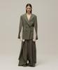 MMAM Diagonal Draped Wrap Slacks