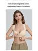 Seamless Front-Closure Anti-Sagging Plus Size Wire-Free Bra with Beautiful Back Design