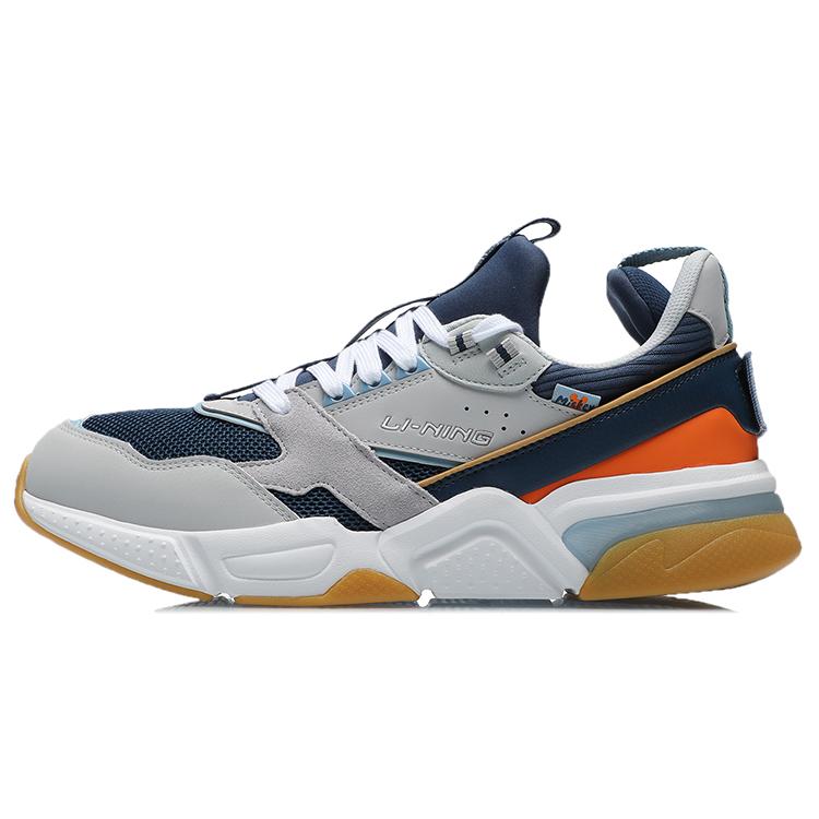 

New Disney x LiNing 001 Anti Slip Wear Resistant Low Top Running Shoes Unisex Gray Blue AGCR023-3 41