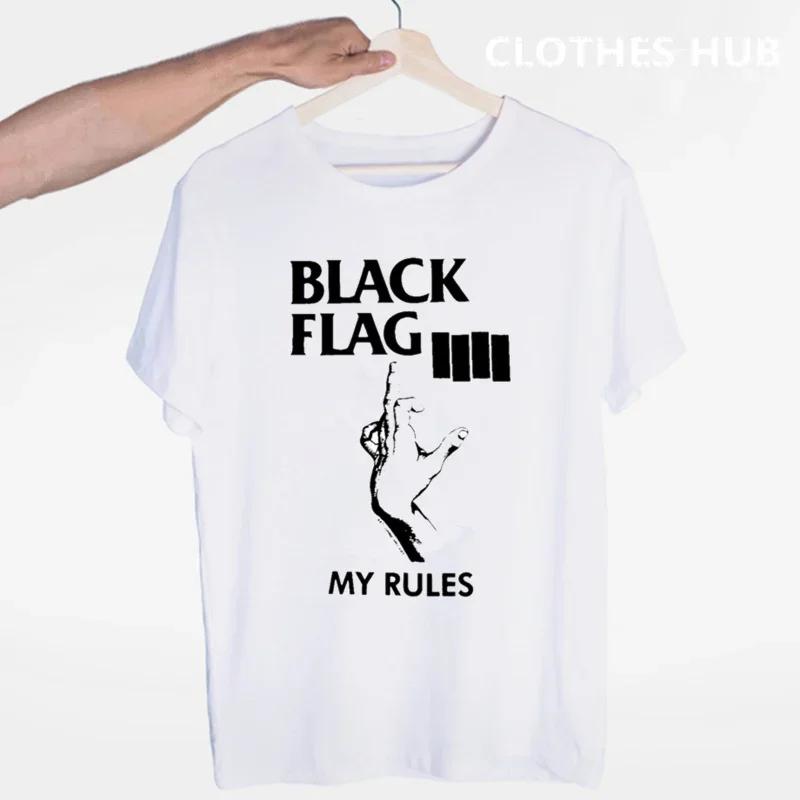 Black Flag Punk Rock Band Henry Rollins large bars T-shirt O-Neck Short Sleeves Summer Casual Fashion Unisex Men And Women Tshir