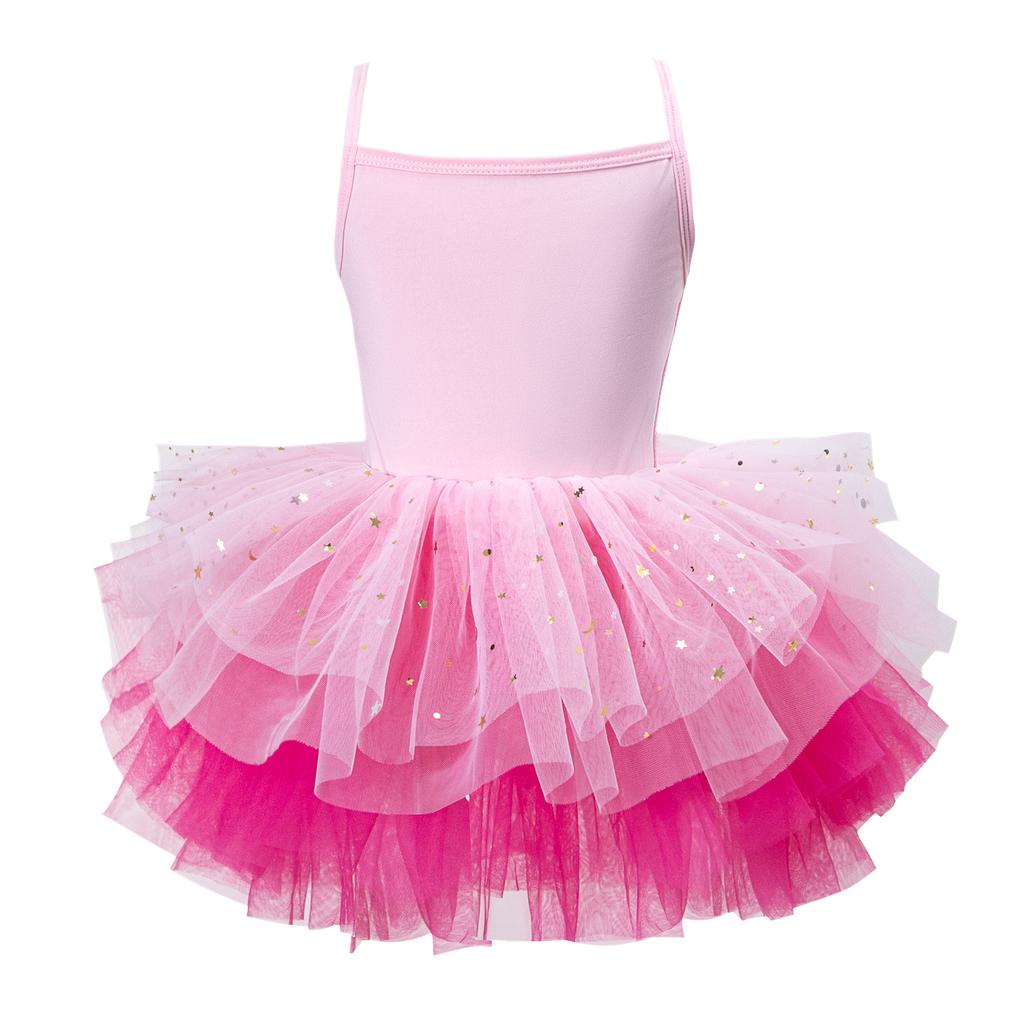 Ballet Dress Girls' Suspender Practice Outfit Pink Dance Outfit Children's and Girls' Performance Dress