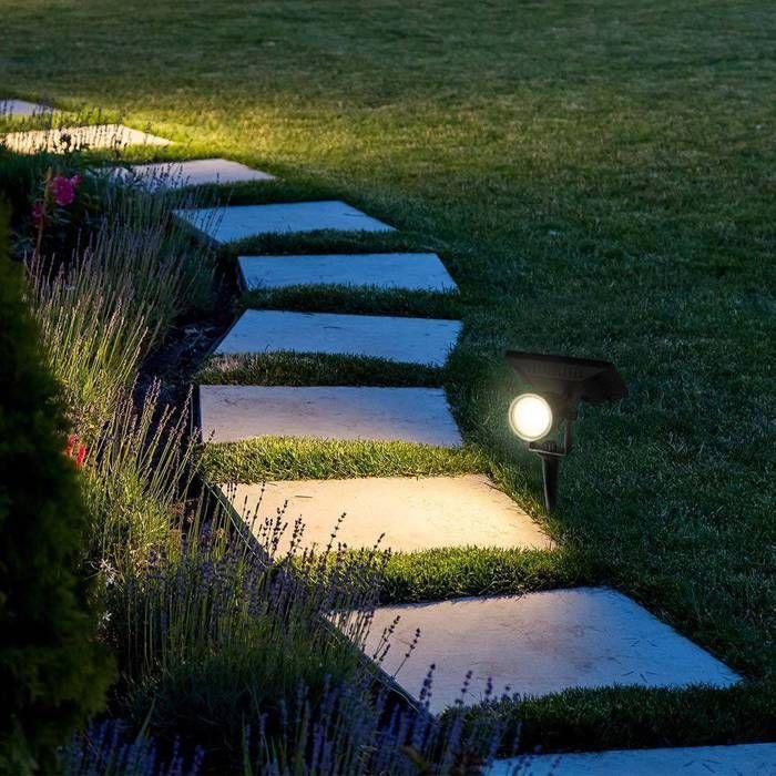 V-TAC 6660 VT-952 Lampe de jardin solaire LED 2.00 W noir