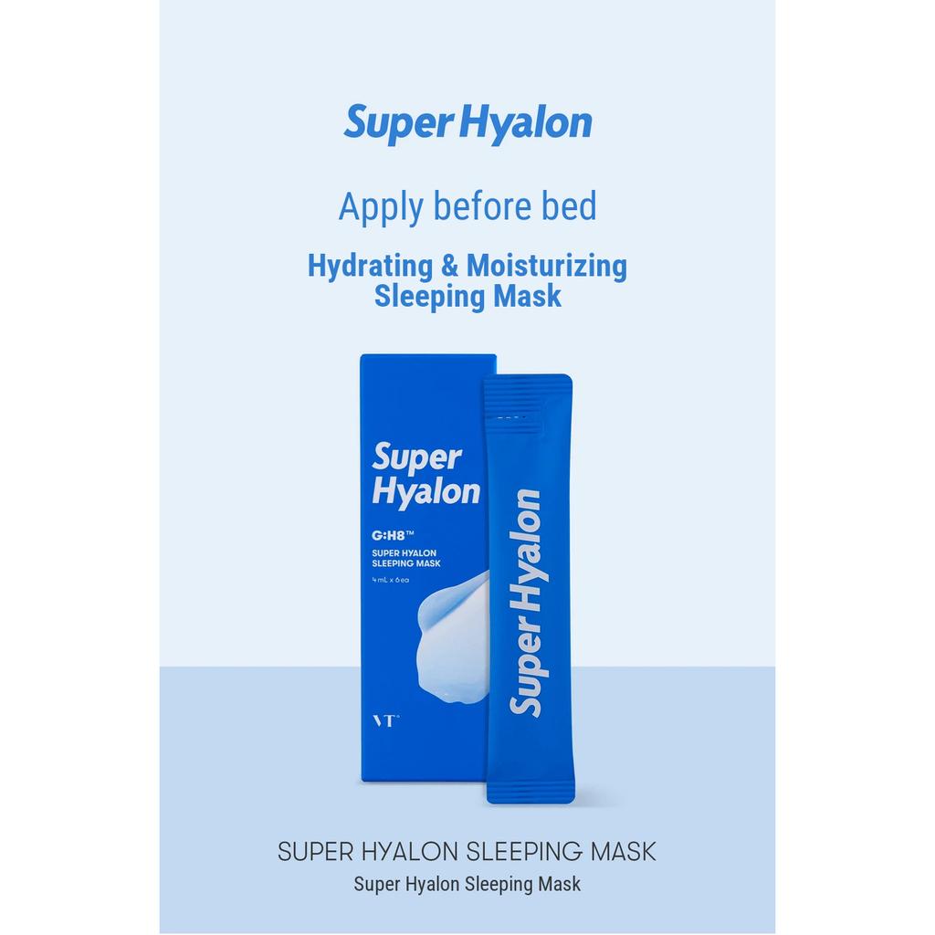 [DAISO] VT Sleeping Mask 4ml x 6 - Cica, Cica Vital, Super Hyalon, Progloss