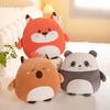 HECION 36cm Cuddly Squishy Penguin Pig Rabbit Panda Crab Kawaii Zoo Animal Plush Pillow Soft Plushie Peluche Doll Kids Gift