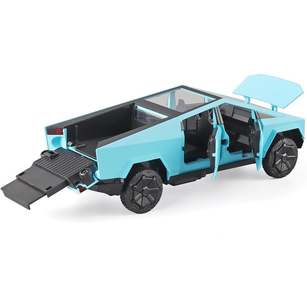 1/32 Tesla Diecast Mars Pickup-Automodell, Spielzeugauto aus Zinklegierung mit Ton und Licht, Spielzeugauto mit Rückziehfunktion für Kinder ab 3 Jahren