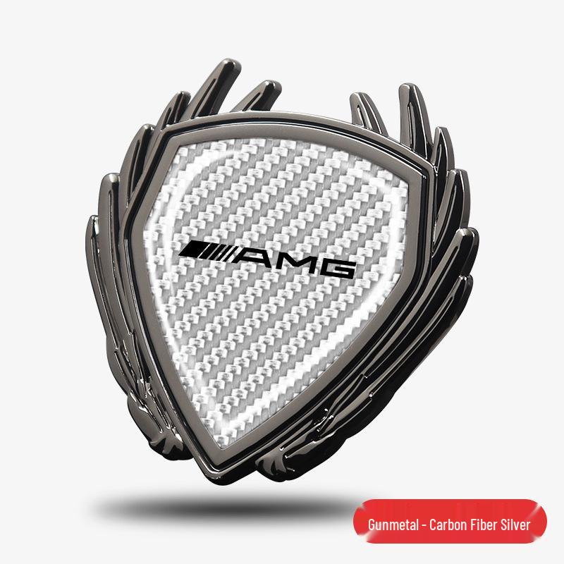 Mercedes GLC300L/GLC260L Metall Flügel Emblem Seitenfenster Aufkleber