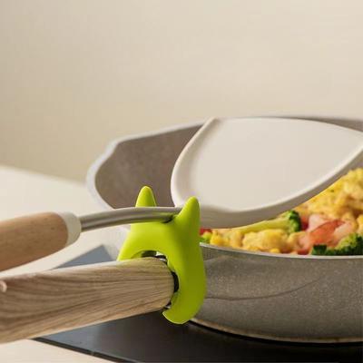 Kuchynský hrniec Lopata Stojan na miešanie Fry Zelenina Proti obareniu a pretečeniu Kreatívny integrovaný diabol s neperforovaným