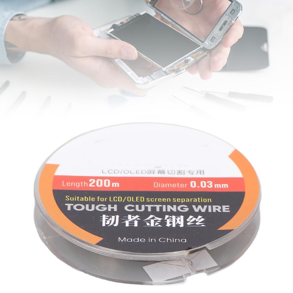 200M Phone LCD Screen Cutting Line High Hardness Steel Phone LCD Screen Separating Wire