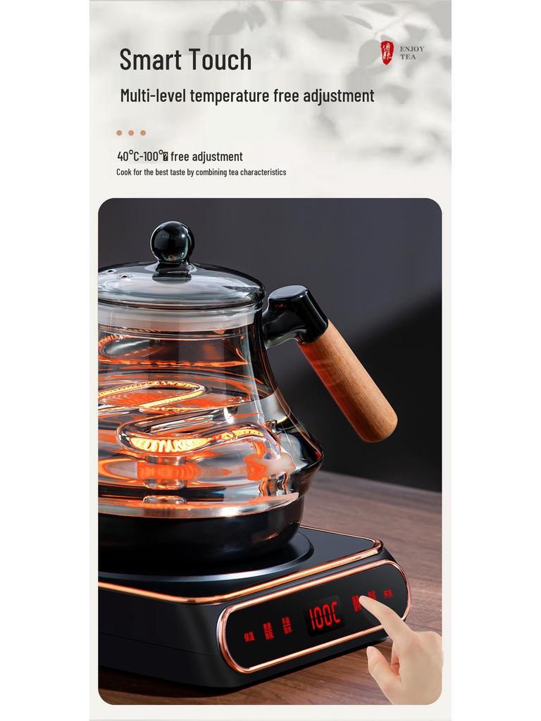 2025 Model Automatic Bottom-Fill Glass Kettle with Infrared Heating and Chlorine Removal