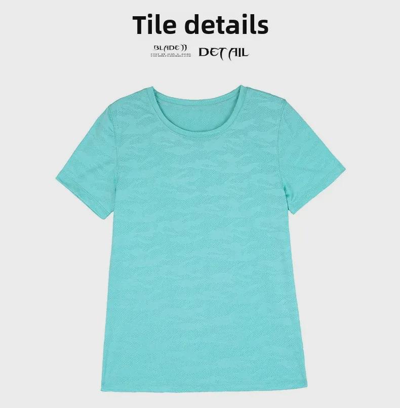 Women's 2025 Summer Ice Silk Quick-Dry Short-Sleeved Sports T-Shirt