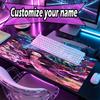 Custom Name Personalized Demon Slayer Anime Pattern Mousepad, Laptop PC Desk Mat, Decorative Desk Mat for Home Keyboard Pad Gift