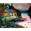 Full Drill Diamond Embroidery Mountains And Rivers Scenery Craft Kit 5d Diamond Mosaic Landscape Needlework Home Deco
