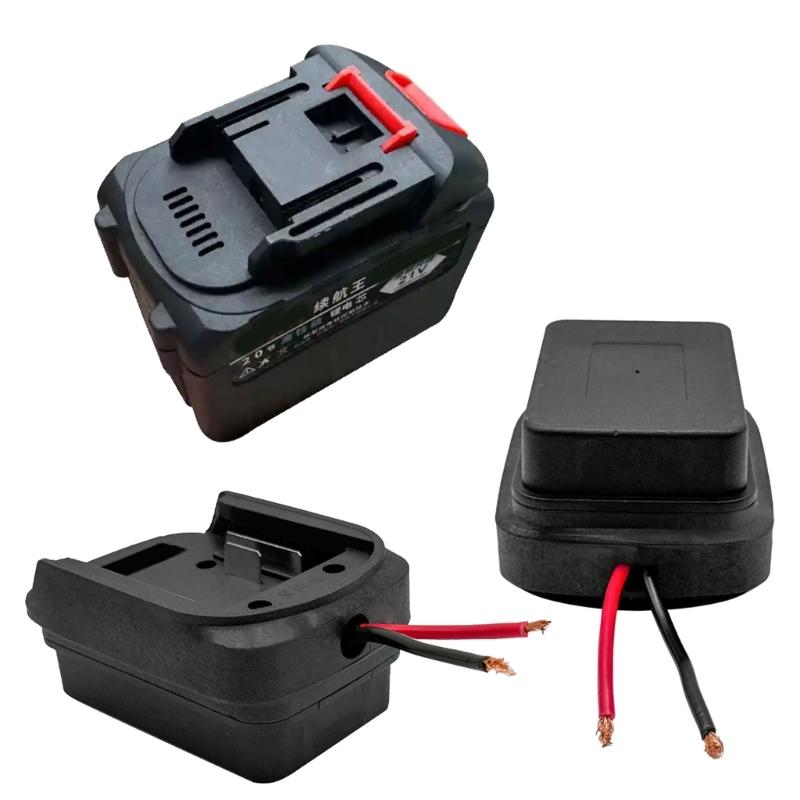 2pcs DIY Adapter Power Tool Accessories Battery Adapter With Wire Connector Discharge Port Output Dock Power Connector