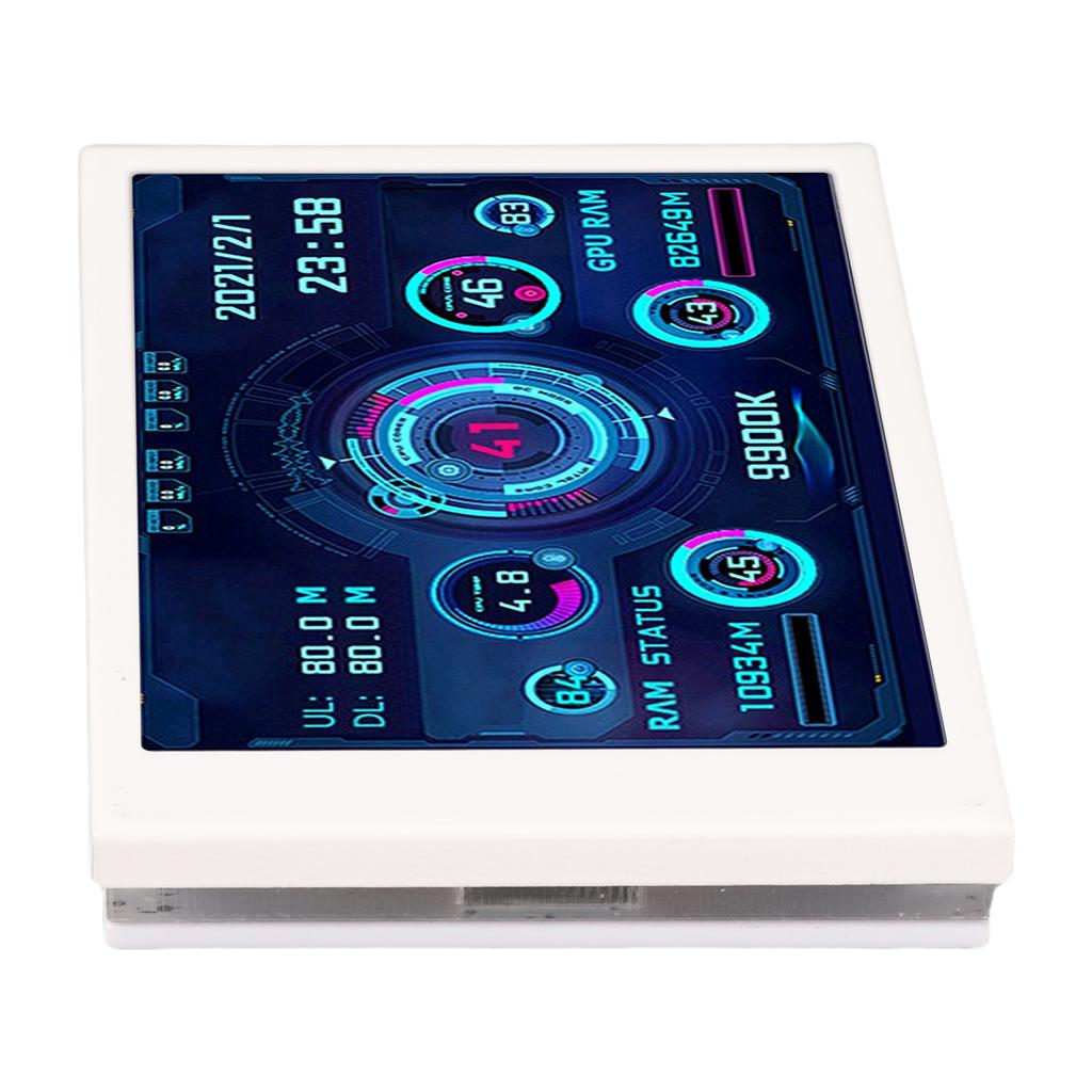 3.5in Computer Temp Display Full View Display Small Screen for AIDA64 PC CPU RAM Hard Disk Data Display