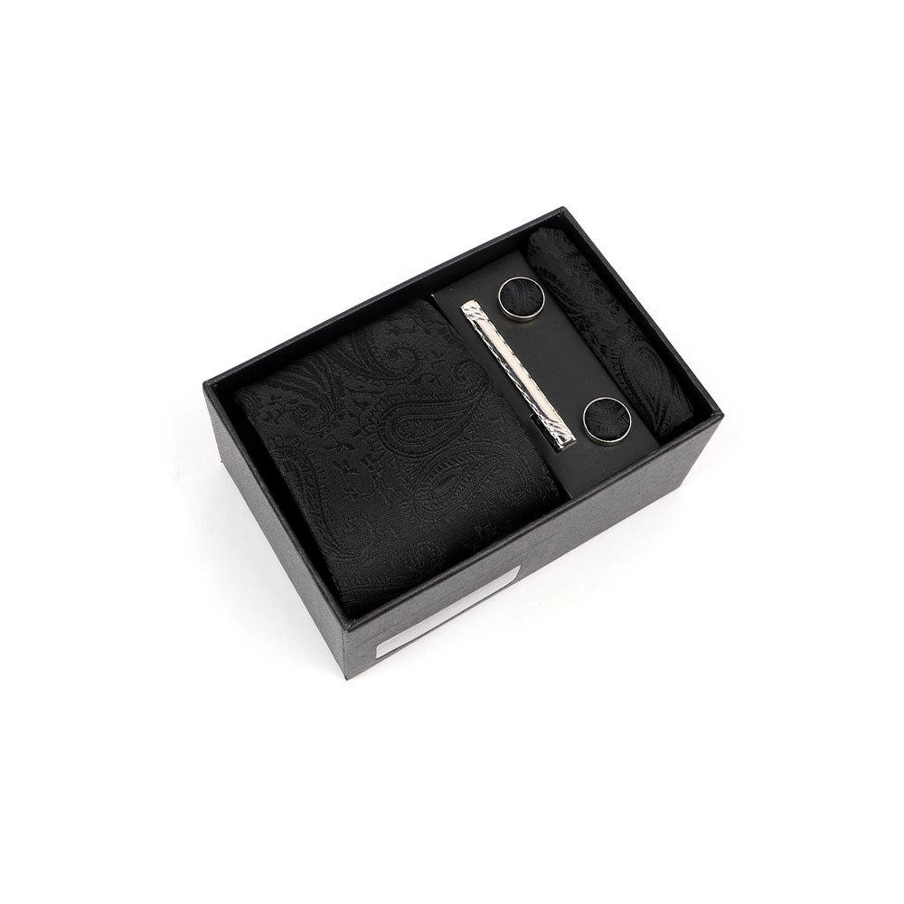 Luxury Men's Tie Gift Box with High-End Jacquard Embroidery