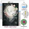 5D Diamant Malerei Mond Phase DIY Diamant Stickerei Strass Hause Dekoration