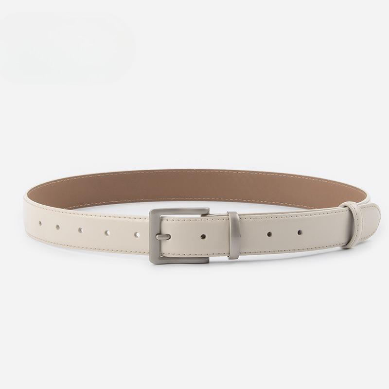 Genuine Leather Belt with Jeans and Trousers for Women Fashion Decorative Belt for Women Simple Versatile Trousers