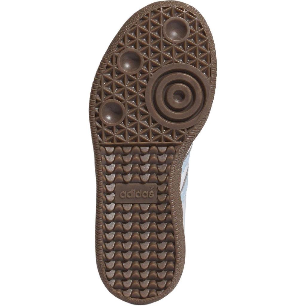 adidas Originals SAMBA OG Bequem Abriebfest Niedrig geschnitten Kinder Skateboard Schuhe Weiß Blau JI2010