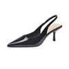 French Fairy High Heel Pumps Pointed Toe Stiletto Sandals Female Spring New Arrival Fashion Elegant Socialite Back Emp Shoes