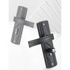 Door Handle Lock Manganese Steel Silent Bearing Universal Door Lever Lock Set with Keys for Home Bedroom Black