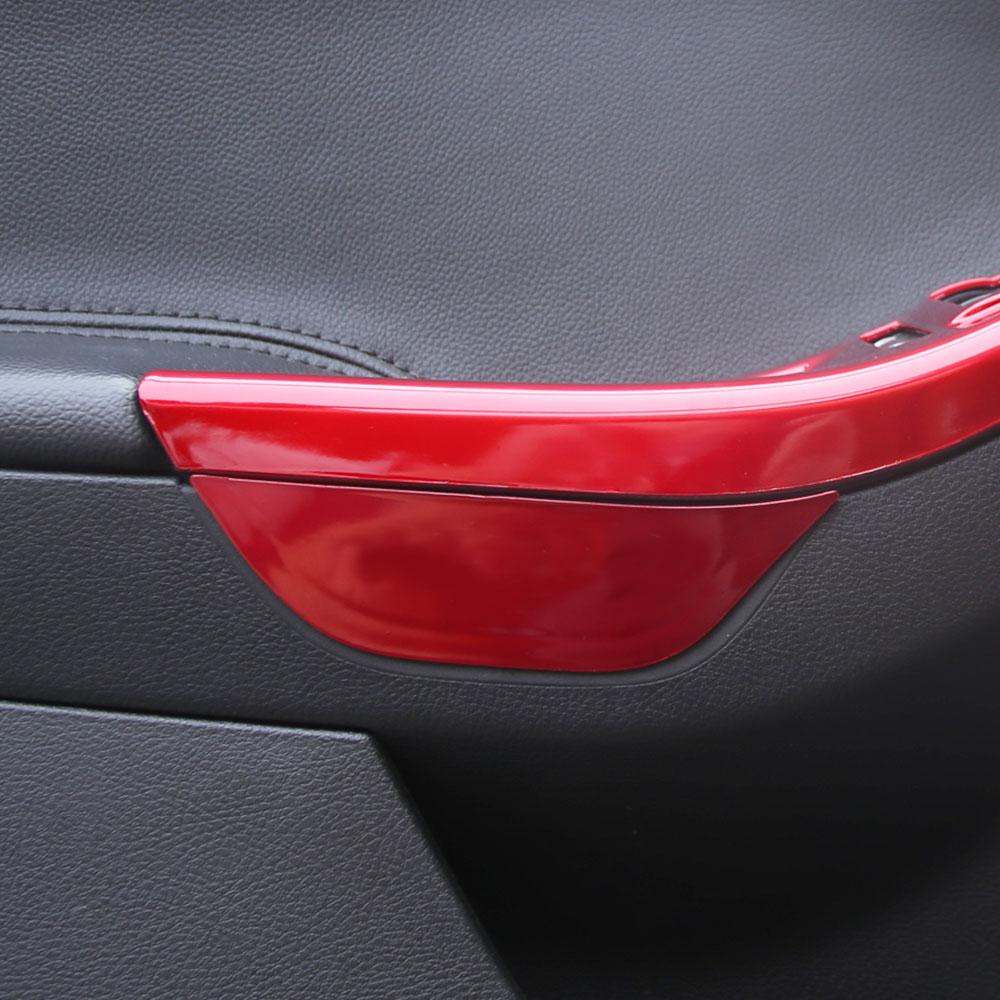 Daefar Kohlefaser-Türen-Aufbewahrungsbox für Armlehnen, passend für Ford Focus 3 4 MK3 MK4 2012–2017, Auto-Vordertürgriff