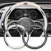 PU Carbon Fiber Leather Car Steering Wheel Cover Car Accessories For Kia Cerato