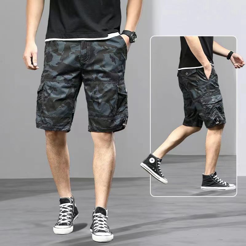 

Men s Cargo Shorts Summer Tactical Joggers Shorts Men Loose Work Casual Cotton Short Pants Man Clothing Plus Size 4XL 5XL темно-сірий колір