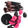 47-Piece Face Makeup Brush Set with Nylon Bristles Plastic Handle Travel-Friendly Bag & Puff-Cross Border
