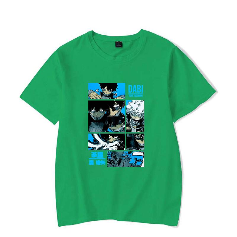 Hot Anime T Shirt Men/women's Funny Dabi Printing T-shirt Casual Cool Streetwear Fashion T Shirt Couple Hip Hop Shirt Top