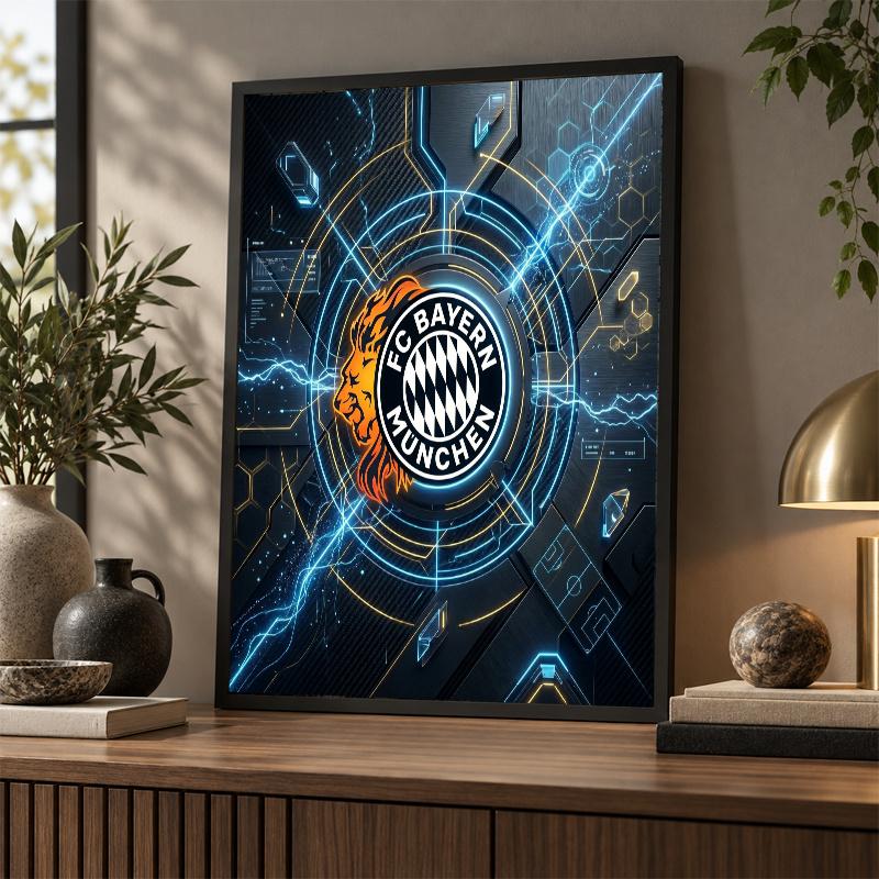 Bayern Munich Diamond Painting Kit 5D Full Drill DIY Diamond Mosaic Wall Art Home Decor
