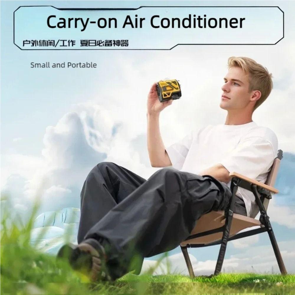 USB  Rechargeable Waist Fan 6000mAh Battery Hand Fan Portable Waist Clip on Fan  Hiking Traveling