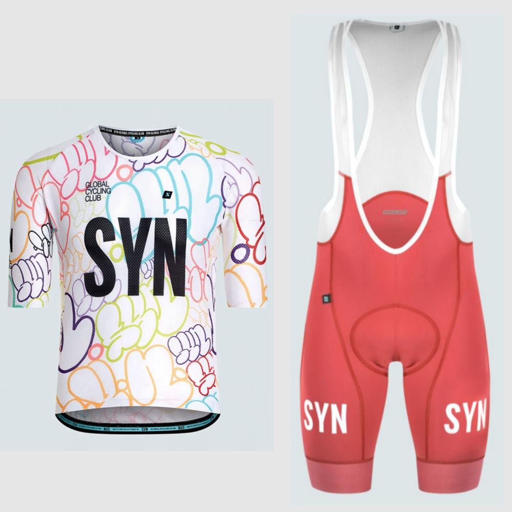 Short Sleeve Cycling Set with Bib Shorts Bicycle Sports MTB Kit