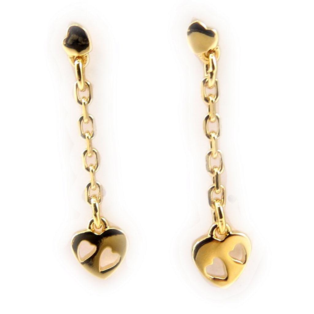 Altesse [G2289] - Gold Plated 'Love' Earrings