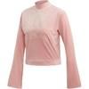 Originals Bellista Logo Print Loose Fit American Style Long Sleeve Cropped Sweatshirt Women Sweatshirt Vibrant-Pink FN2792
