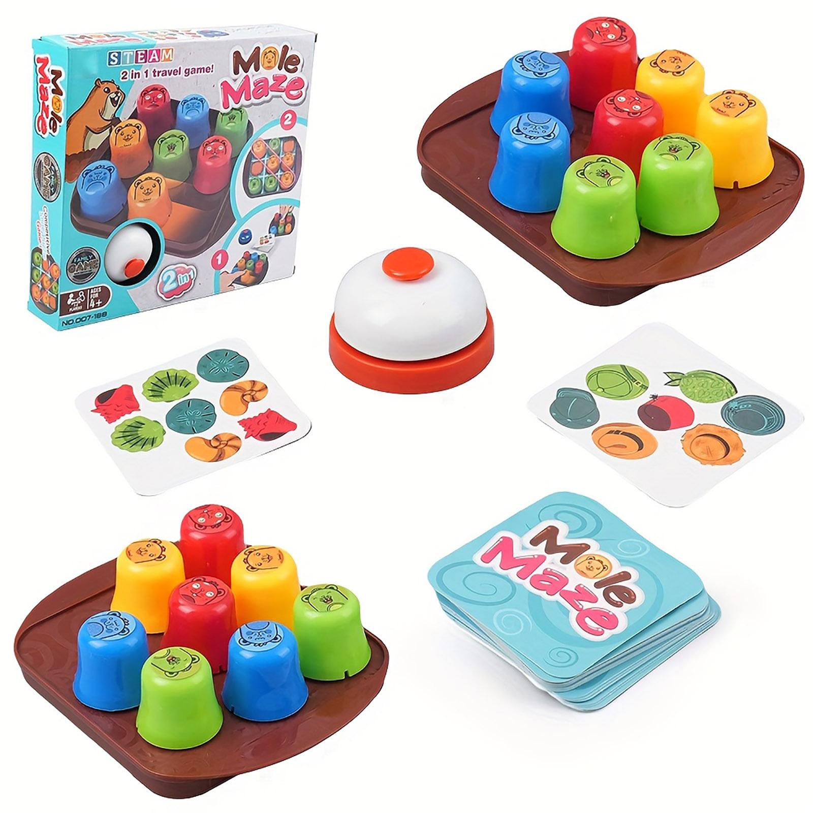 

Концентрация 2-в-1 Цвет Практические навыки Крестики-нолики и Игра-лабиринт с мышкой Классический набор настольных игр One Size