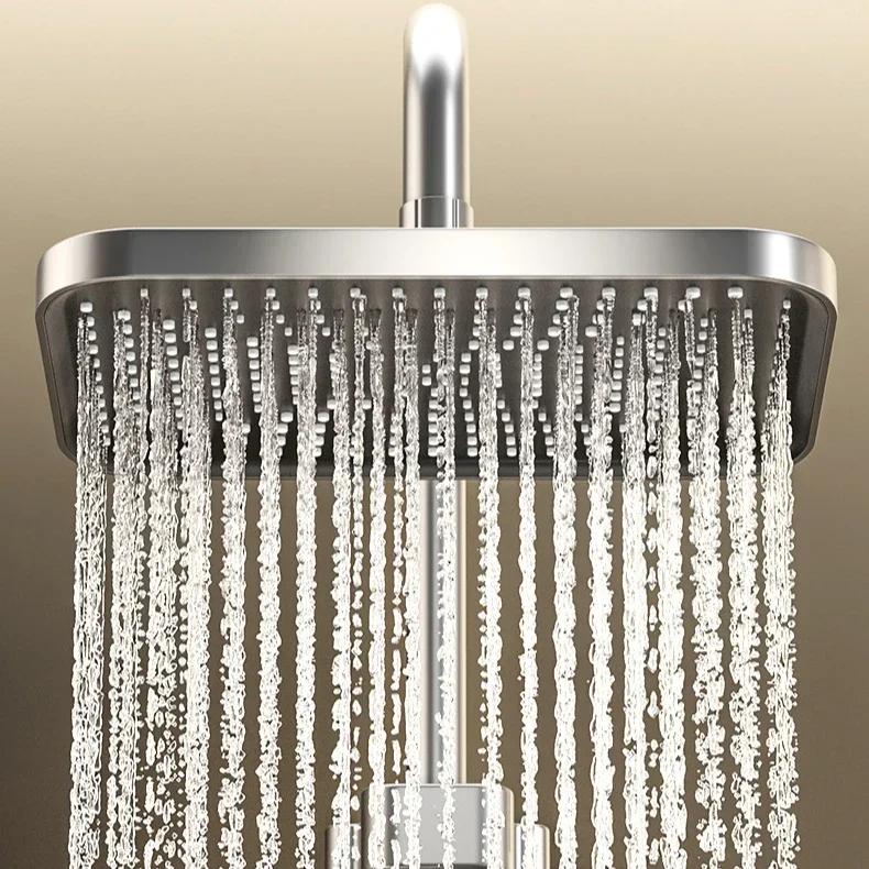 Bathroom Shower Set Multifunctional Practical Four Outlets Adjustable Water Pressure Temperature Setting Bathroom Accessory