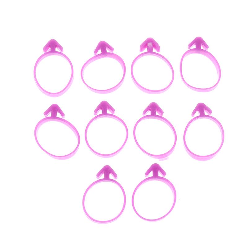 10Pcs Silicone Cake Bag Clips Ties Fixed Ring Decorative Bag Rubber Bands Bundling Leak-proof Pastry Bags Cable Cake Tools+