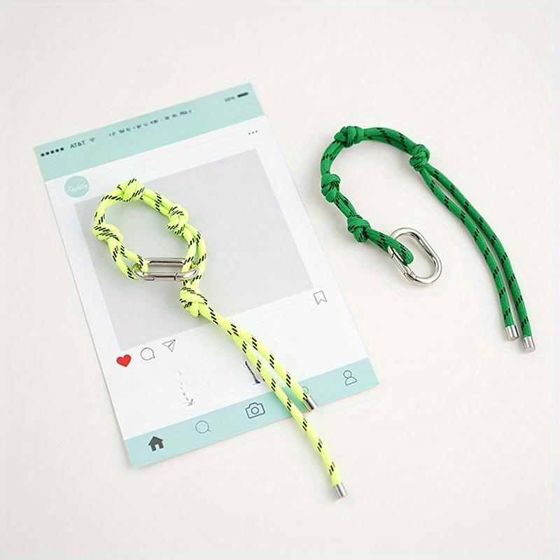 Fashion Nylon Handmade Rope Couple Style Hand and Feet Chian Vintage Keychain Bag Pendant Decoration with Free Key Buckle