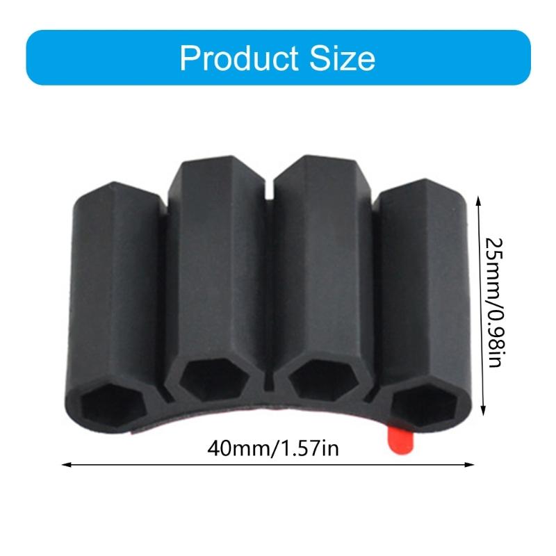 Plastic Bit Gripper Quick Change Tool Cover Tool Cover Driver Bit Black Bit Holders Mount Attachment Power Drill