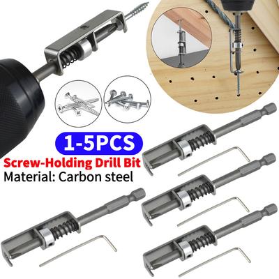 1-5Pcs Screw Holder Drill Bit Anti-drop Screwdriver Bit Fixing Clamp Set For Electric Drill DIY Repair Quick Retaining Accessory