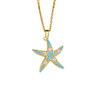 Necklace Ocean Wave Sea Star Oyster Necklace Accessory Women's Simple Design Accessory
