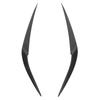 Pair Car Hdlight Eyebrows Front Left Right Trim Exterior Decoration Replacement for X1 F48 2015+(Carbon     )