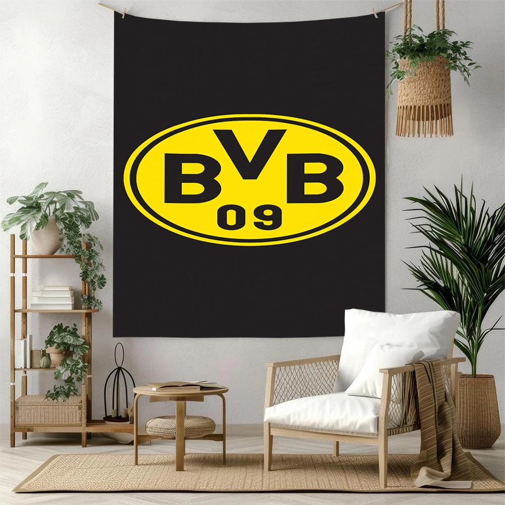 Borussia Dortmund Wall Decor Tapestry Art For Pet Memorial Birthdaywedding Party Backdrop Family Gift