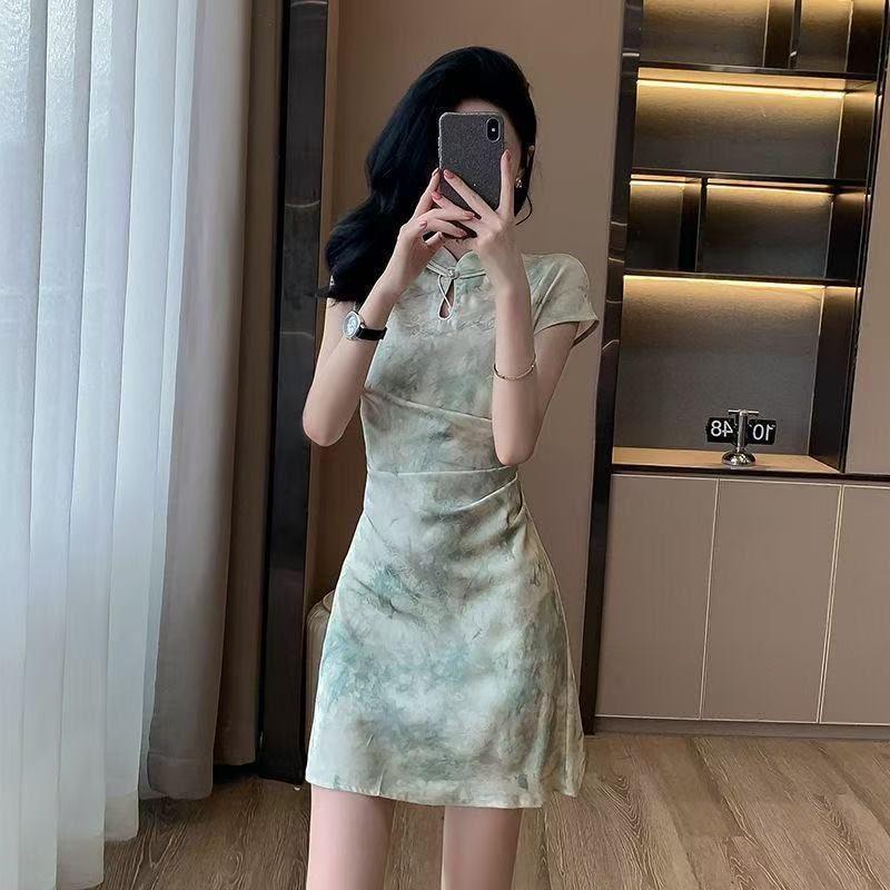 New Summer Cheongsam Dress - Women's Chinese-Style Short Skirt